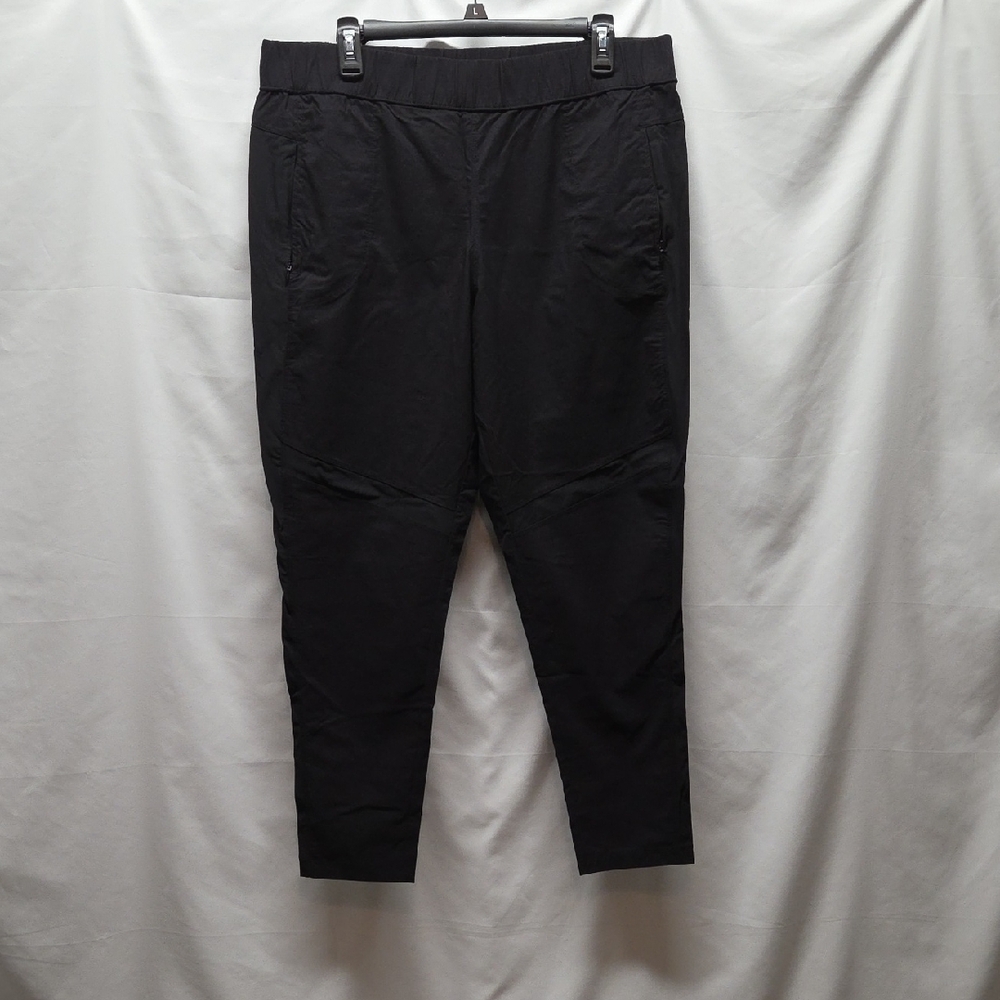 Avalanche Athleisure Pants Black XL Parachute Pants Elastic Waist Zip Pockets
